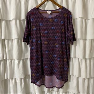 Purple Lularoe Short Sleeve T Shirt